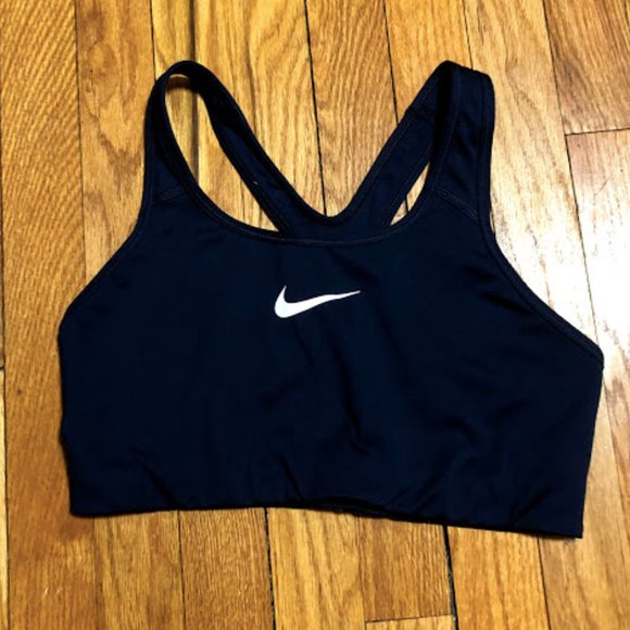 navy blue nike sports bra